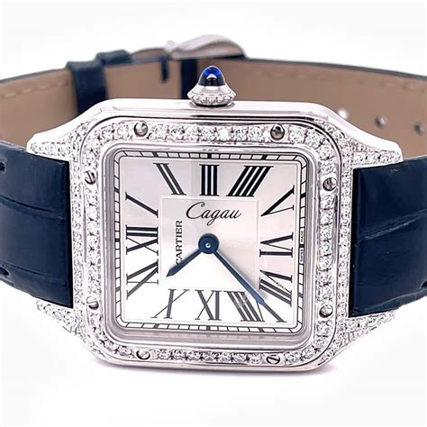 cartier santos replica watch|cartier santos dumont diamond.